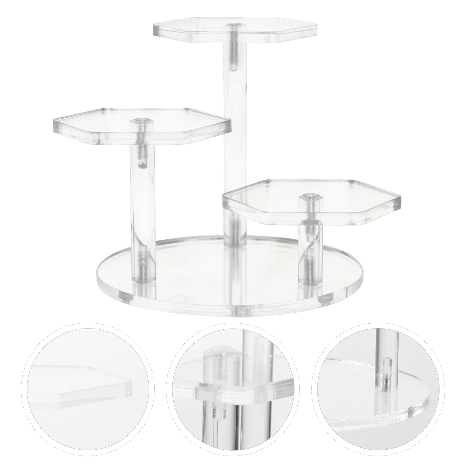 

Display Stand Acrylic Risers Riser Organizer Cupcake Rackclear Figure Jewelry Shelf Eyeglass Parfüm Action Dessert Watch Step
