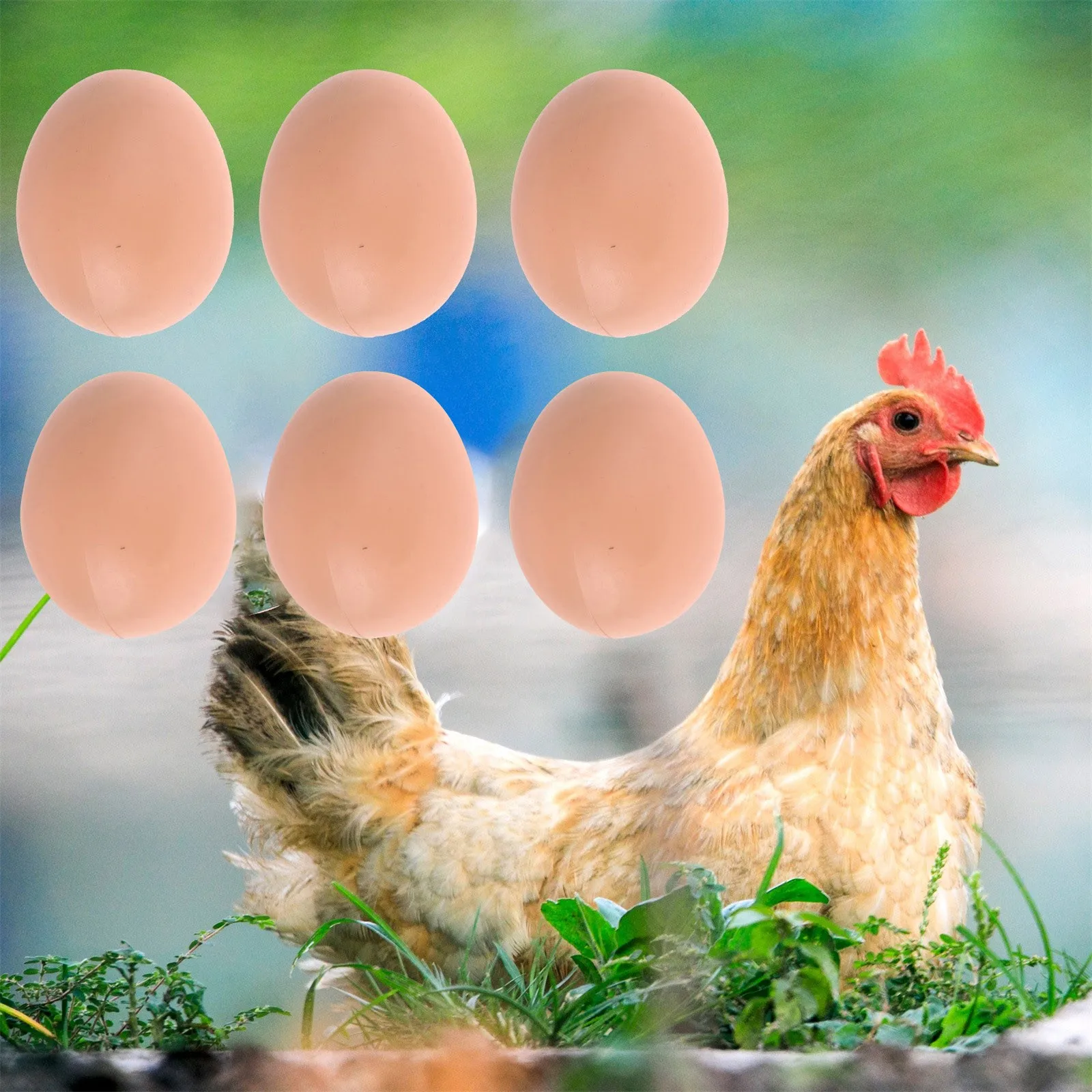 Недорогие искусственные деревянные курицы окрашенные яйца детские развивающие