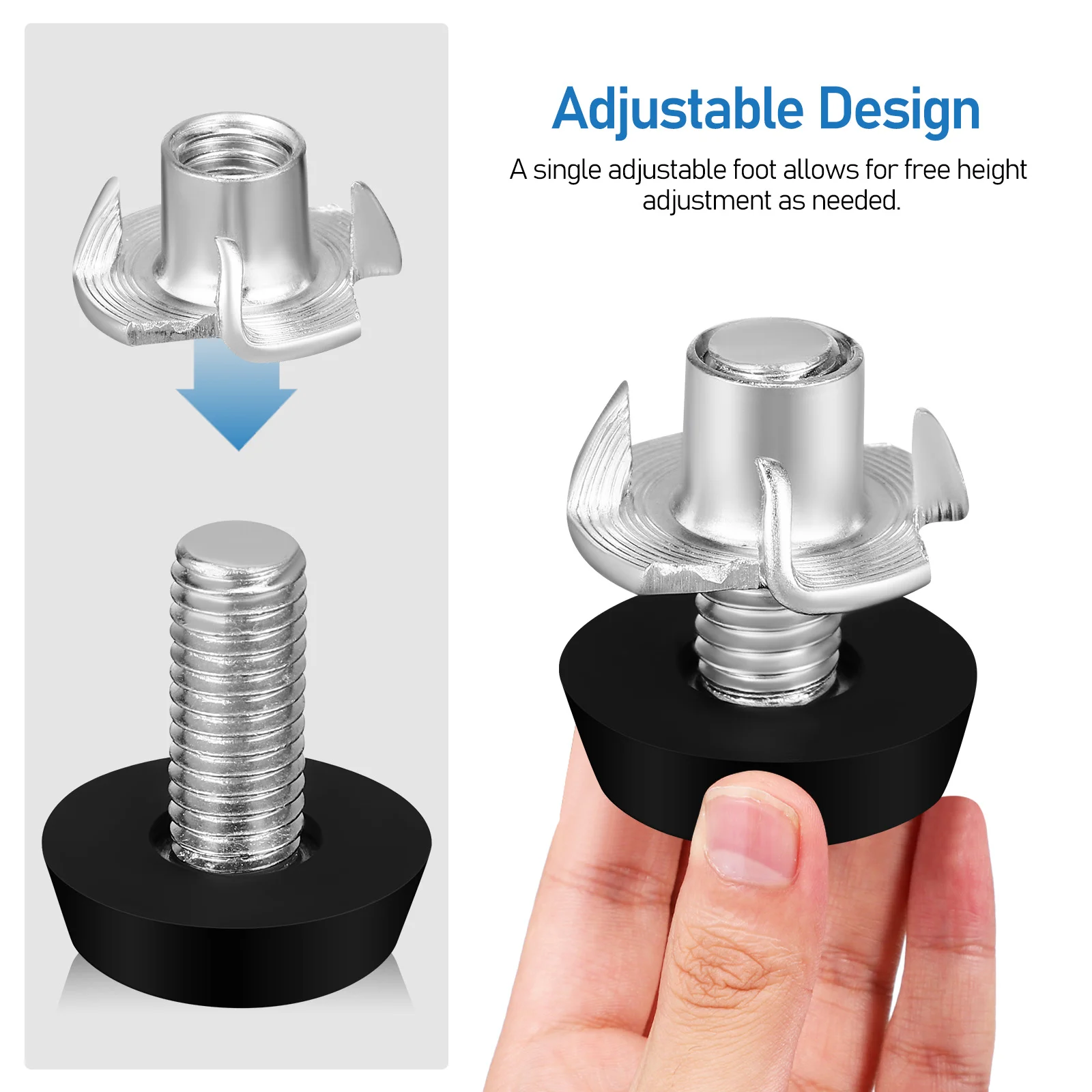 Рисунок 4 - Шурупы для выравнивания мебели
