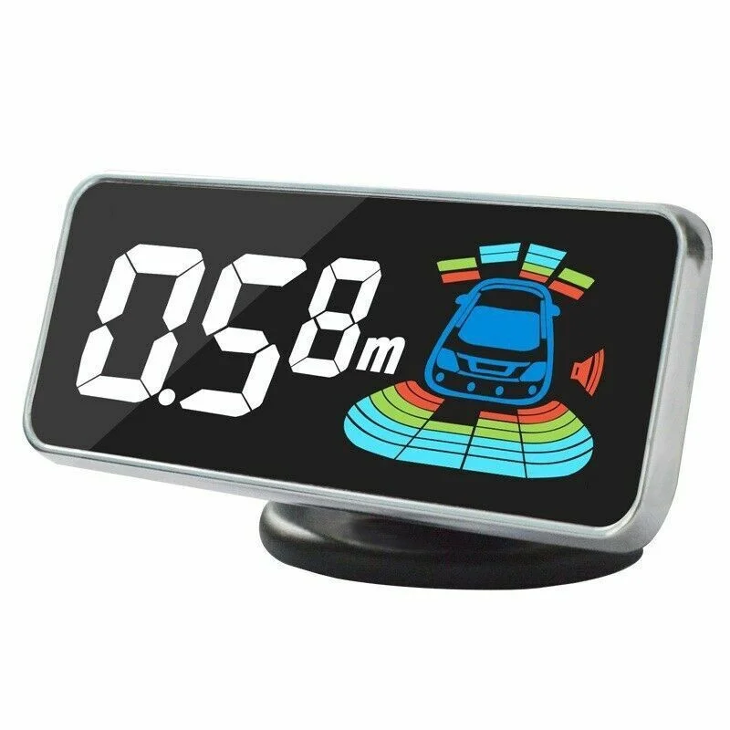 

Multiple Radar Parking Sensor Kit Backlight Parktronic LCD Display System Backup Monitor Detector Assistant Mute 4-Gear