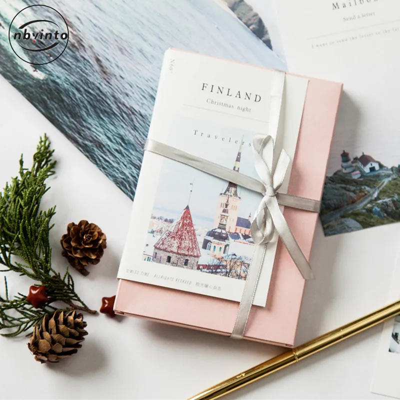 

30 Sheets/Set Finland Christmas Night Postcard Finland Travel Landscape Greeting Wish Cards Business Gift Card