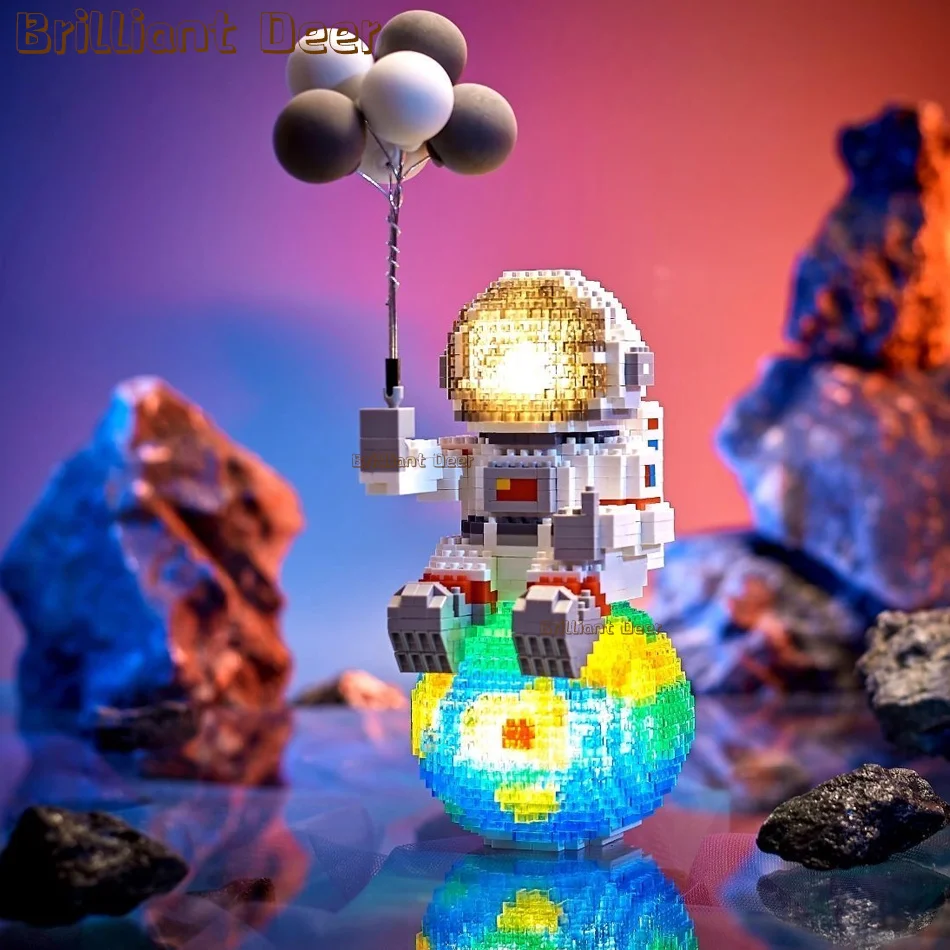 

Космос Луна спутник ракета астронавт музыкант мини микро строительные блоки MOC алмазные блоки конструктор игрушки для детей