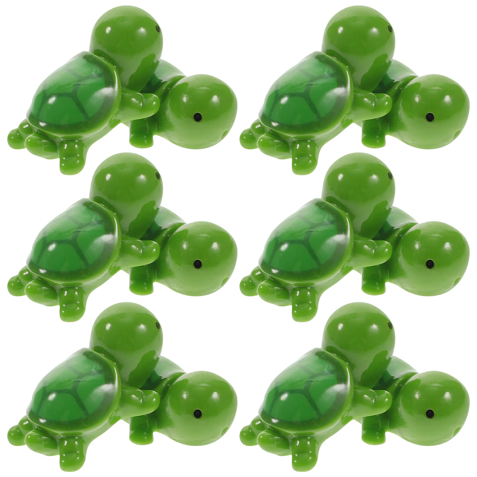 

20 Pcs Mini Turtle Fish Tank Decorations Tortoise Statue Sea Ornament Tiny Toy Synthetic Resin Model Child Figures