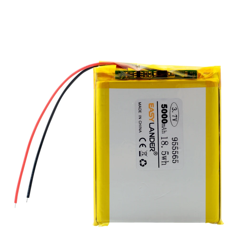 955565 3,7 V 5000mAh полимерный литий-Липо аккумуляторная батарея для GPS PSP DVD PAD Электронная книга планшетный ПК Ноутбук Power Bank видео игра
