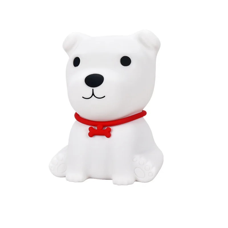 

Silicone Light USB Rechargeable LED Racket Small Night Lamp Children Cartoon Sleeping Cute Puppy Night Light