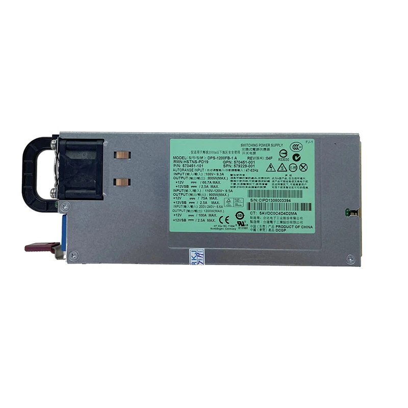 

100%New 1 year warranty DL580G7 DPS-1200FB-1 A 570451-001 570451-101