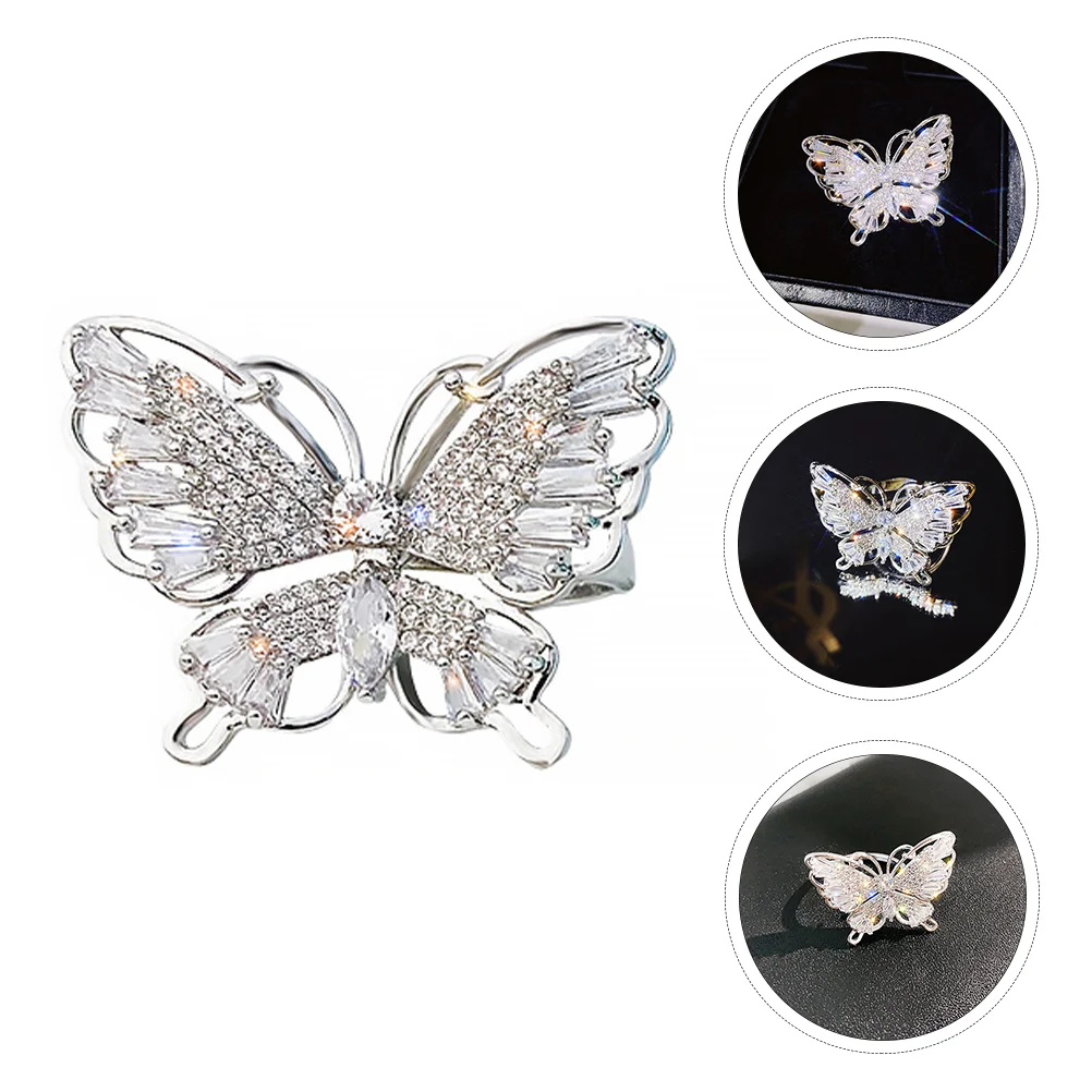 

Fashion Open Ring Exquisite Butterflies Ring Creative Finger Decor Jewelry