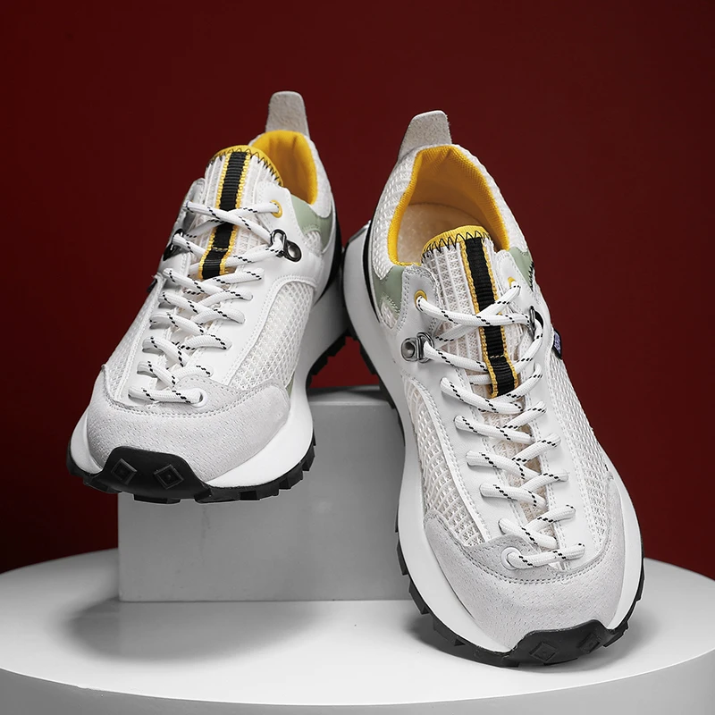 

PARZIVAL Man Vulcanize Sneakers Zapatillas Hombre Designer Sneakers Men 2023 Mesh Casual Men's Shoes Lightweight Walking Shoes