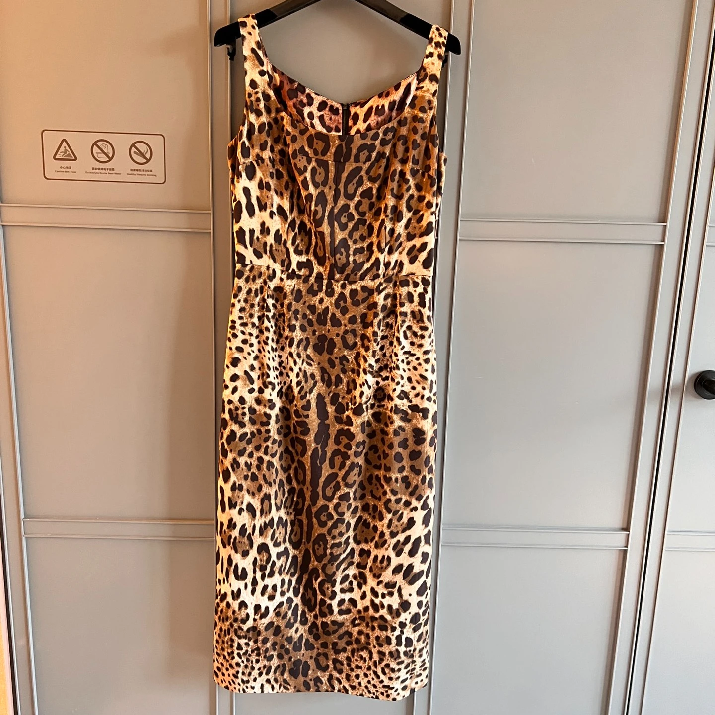 

Fashion 2023 New Spring Summer Collection Vintage Leopard Printing Slim Bodycon Midi Dresses Women