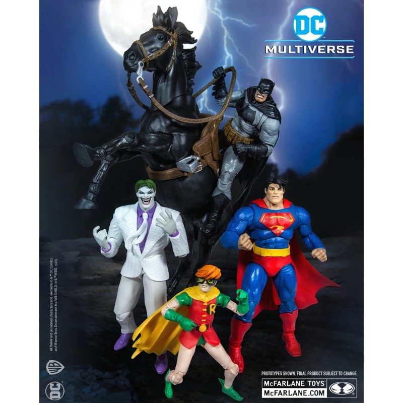 

McFarlane Темный рыцарь возвращает набор темной лошади DC Бэтмен Супермен клоун Робин экшн-фигурка игрушка подарок коллекция моделей хобби