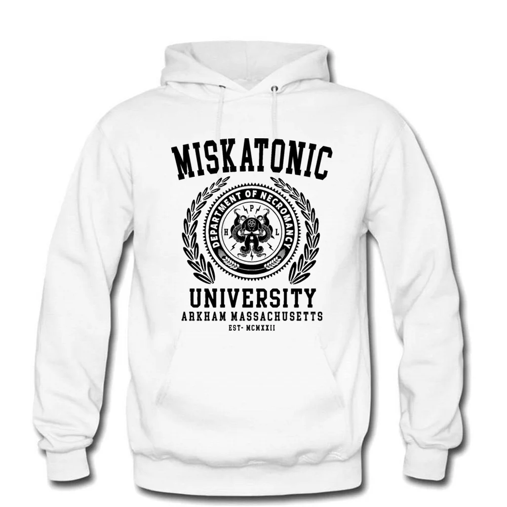 Толстовка Cthulu And Lovecraft Miskatonic University мужская флисовая толстовка с капюшоном из