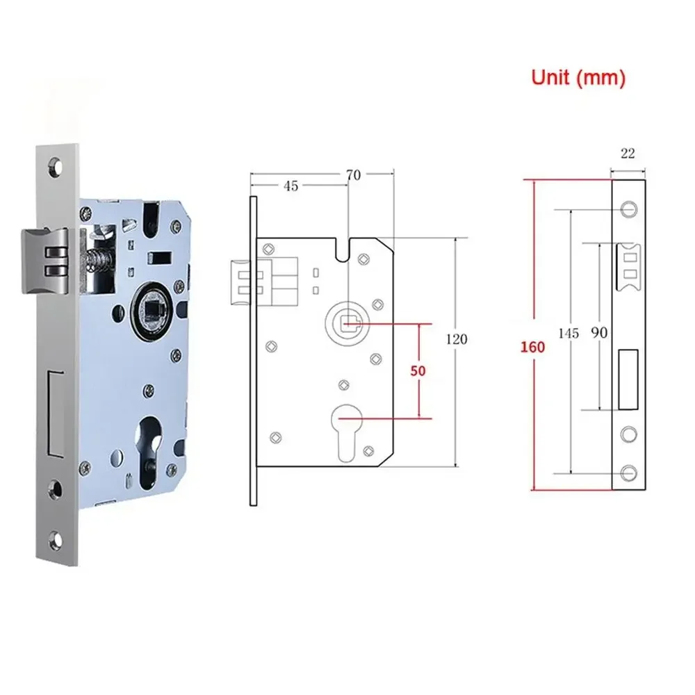 

Корпус замка дверного из нержавеющей стали