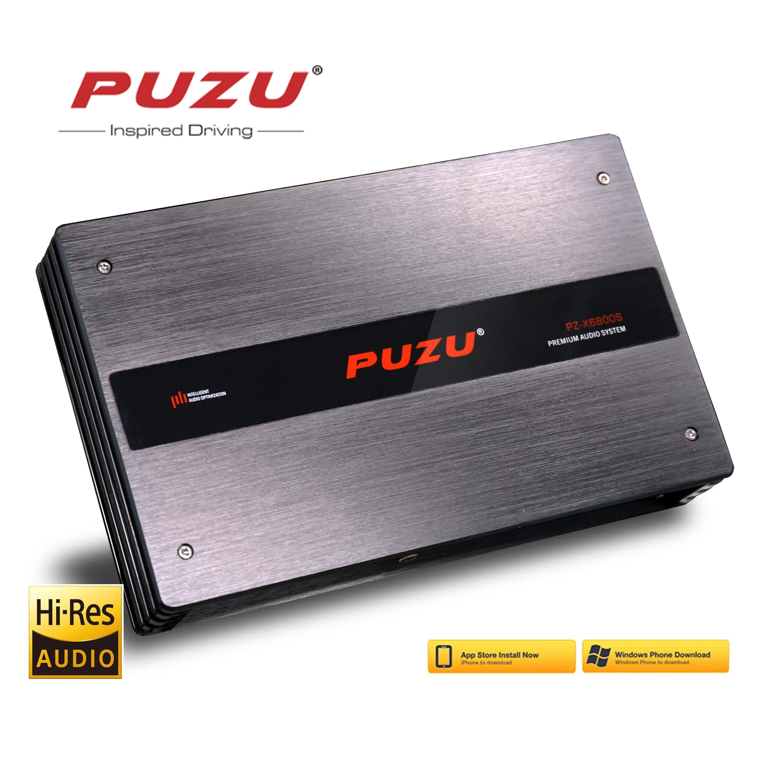 

PUZU PZ-X6800S 6ch to 10ch Premium Car Audio DSP processor built in 8ch amplifier output power 500W RMS app and software control
