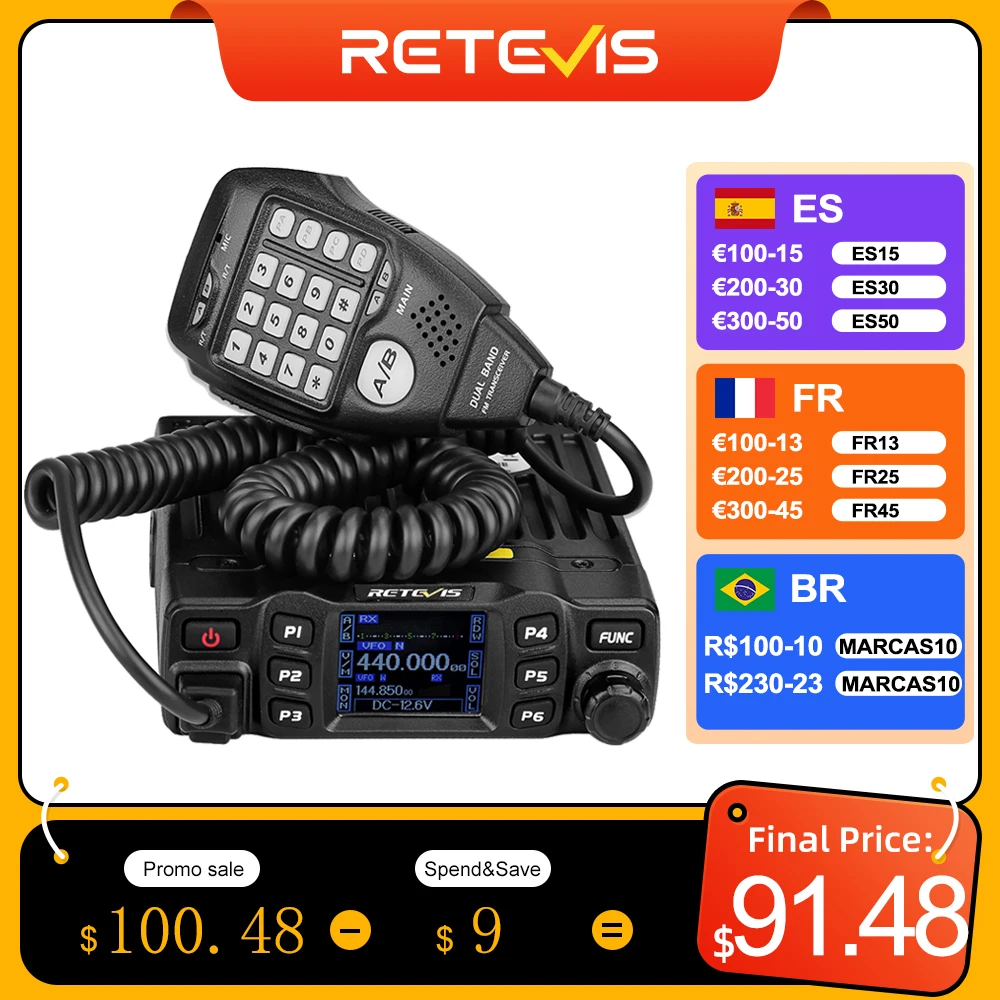 With Screen Ham Car Mobile Radio Station Autoradio Two-way R