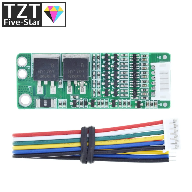 TZT 5S 15A Li-Ion литиевый аккумулятор BMS 18650 Защитная плата зарядного устройства 18В 21В