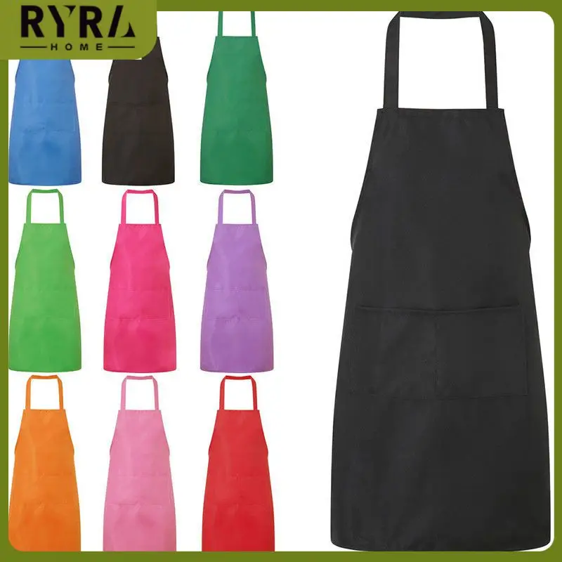 

Male Female Oil-proof Sleeveless Aprons Bbq Restaurant Bar Cafe Cleaning Aprons Restaurant Cooking Baking Aprons Household