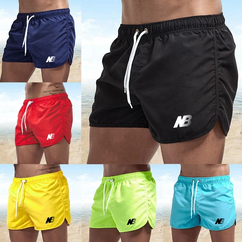 

Men's Summer Fashion Drawstring Shorts Gym Fitness Sports Bodybuilding Short Pants Casual Quick Dry Surf Board Swimming Trunks