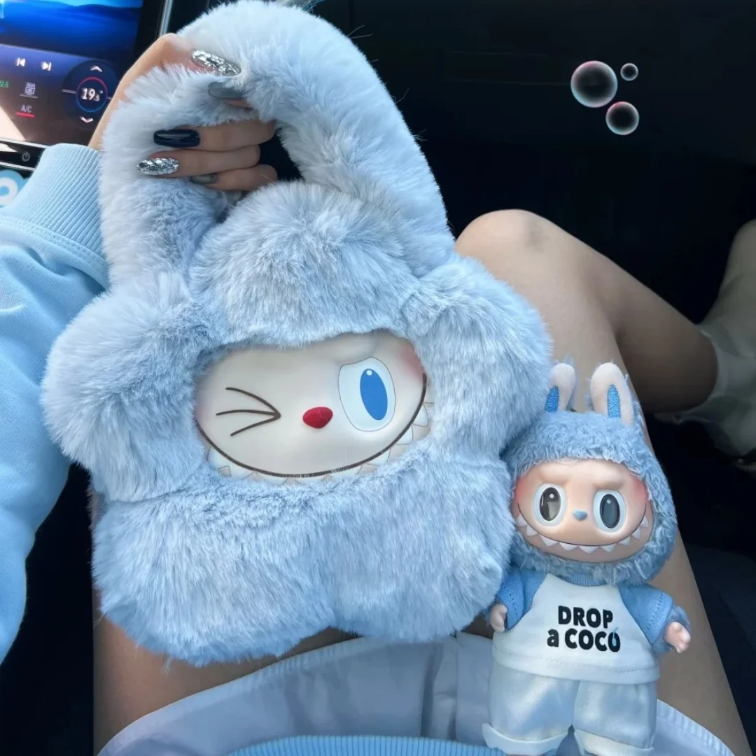 Новая сумка с цветком Labubu классическая серия Monsters натуральный рюкзак модная