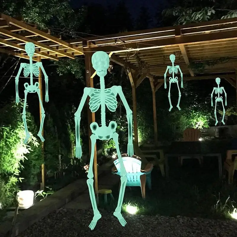 

Glow In The Dark Skeleton Glow In The Dark Full Body Luminous Skeleton Realistic And Decorative Glow Skeleton Halloween