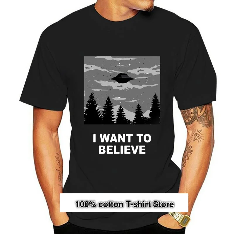 

Camiseta para hombre I want to believe(2), camisa para mujer