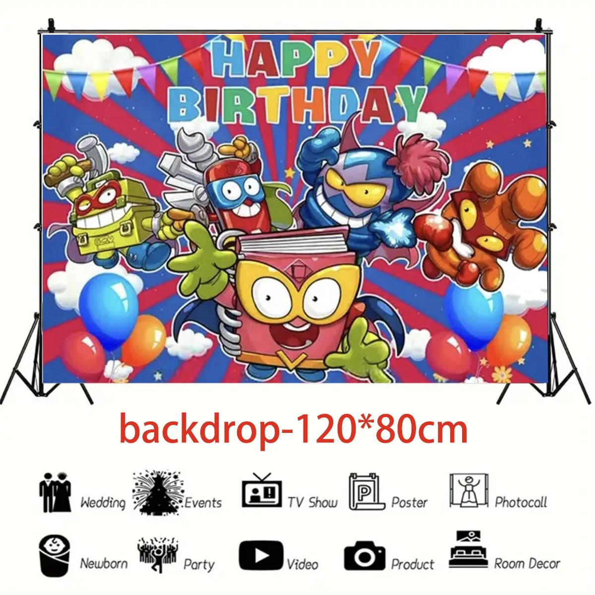 Тема Superthings товары для дня рождения декор воздушный шар Super-zings баннер фон