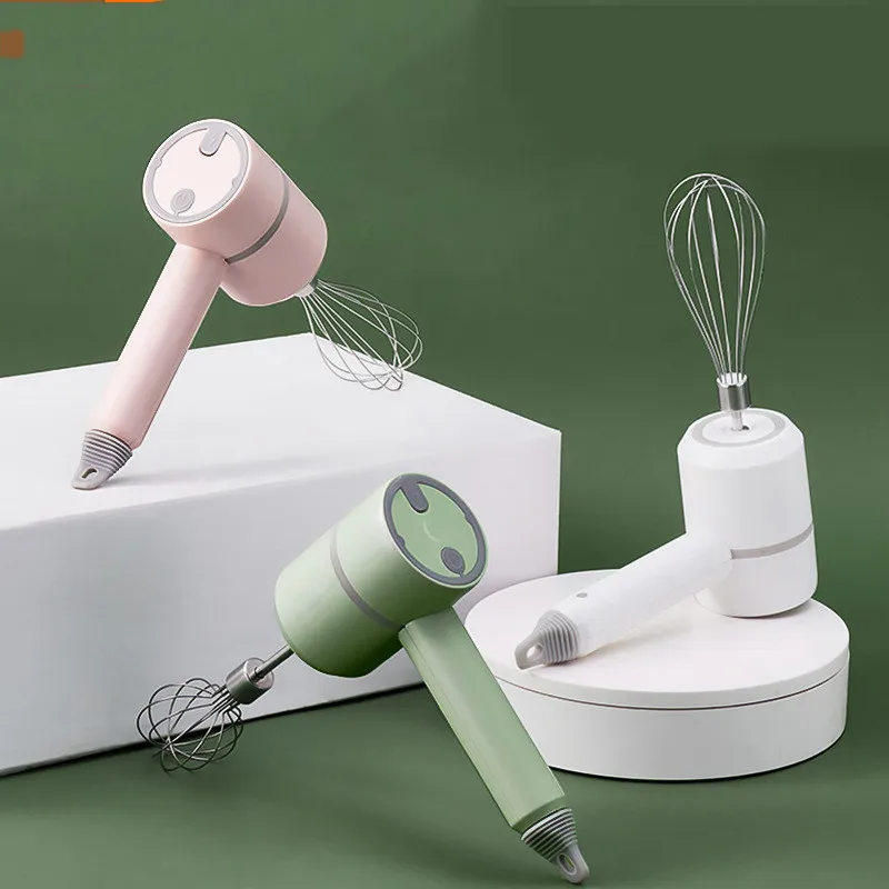 

Home Portable Wireless Whisk Electric Food Mixer Hand Blender High Power Dough Blender Egg Beater Handheld Mixer Tool