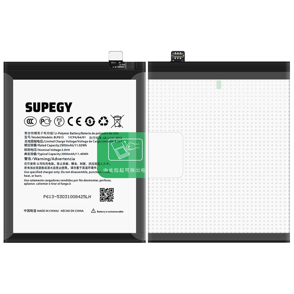 Фото Аккумулятор SUPEGY BLP613 3000 мАч, 100% новый, для OnePlus 3 (2026 год), с бесплатными инструментами №4