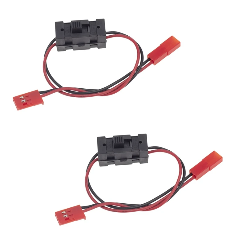 

2Pcs RC Car LED Light Control Power Switch JST Connector Wires For Traxxas TRX4 Axial SCX10 90046 Tamiya RC Crawler