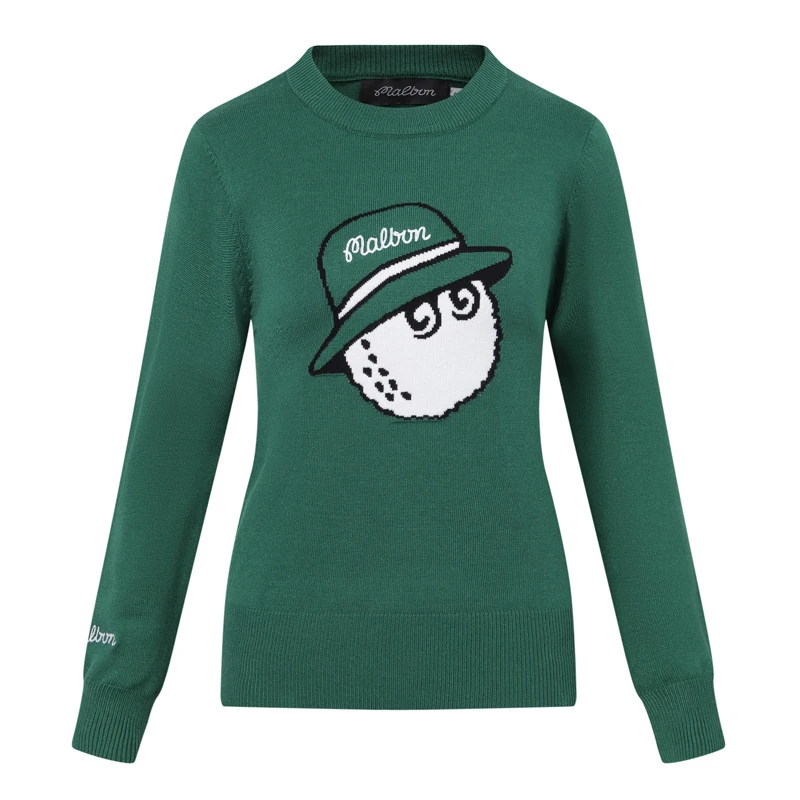 Korean winter golf women's sweater knitted warm sports fashion golf sweater long sleeve