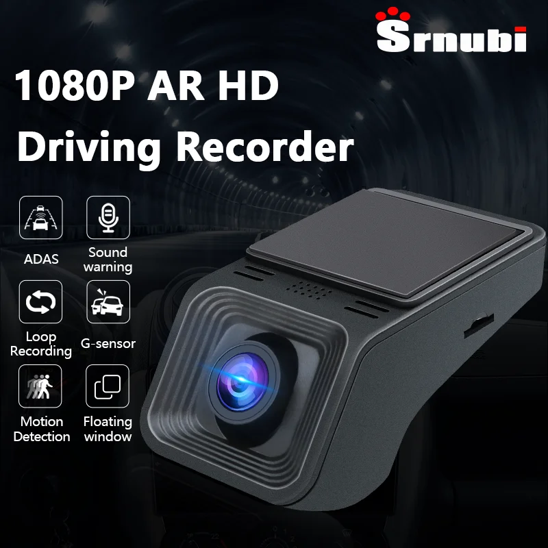 Srnubi FHD 1080P Dash Cam for Android Multimedia ADAS Car DVR Dashcam DVRs Video USB TF Card 32G 64G Auto Recorder Player DVD