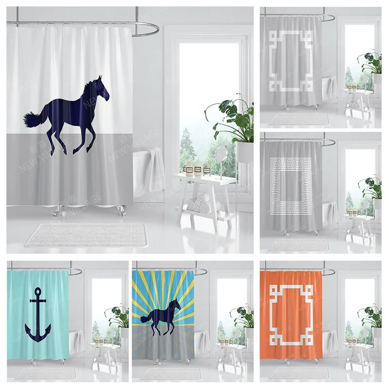 

Waterproof fabric shower curtains Bathroom curtain accessories Bath curtain for shower 180x200cm 240*200 anime boho decoration