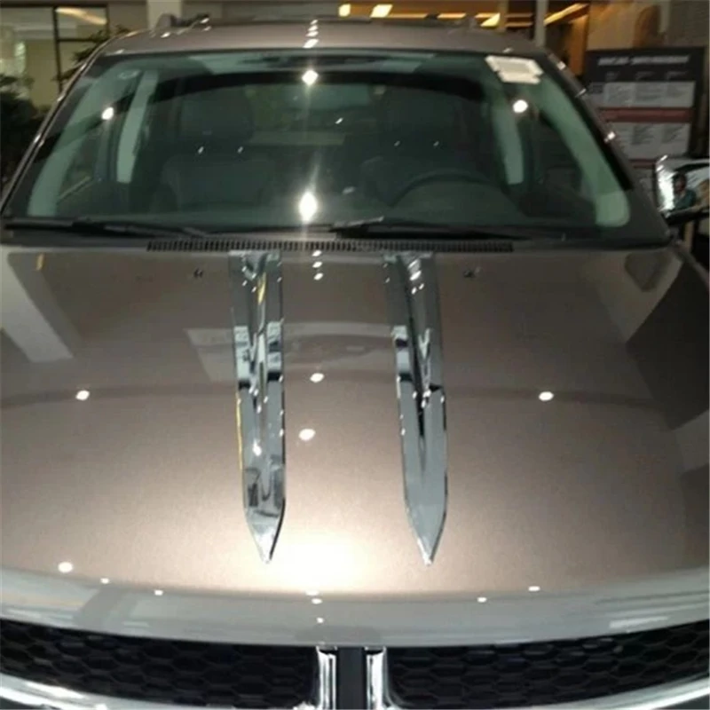 

WELKINRY car cover For Fiat Freemont Dodge JC Journey 2009 2010 2011 2012 2013 2014 2015 2016 ABS chrome engine hood bonnet trim