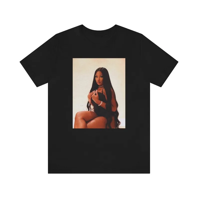 

Megan Thee Stallion Aesthetic Premium men Crew Neck T-Shirt Music Gift Birthday Gift Aesthetic Minimalist Clothing