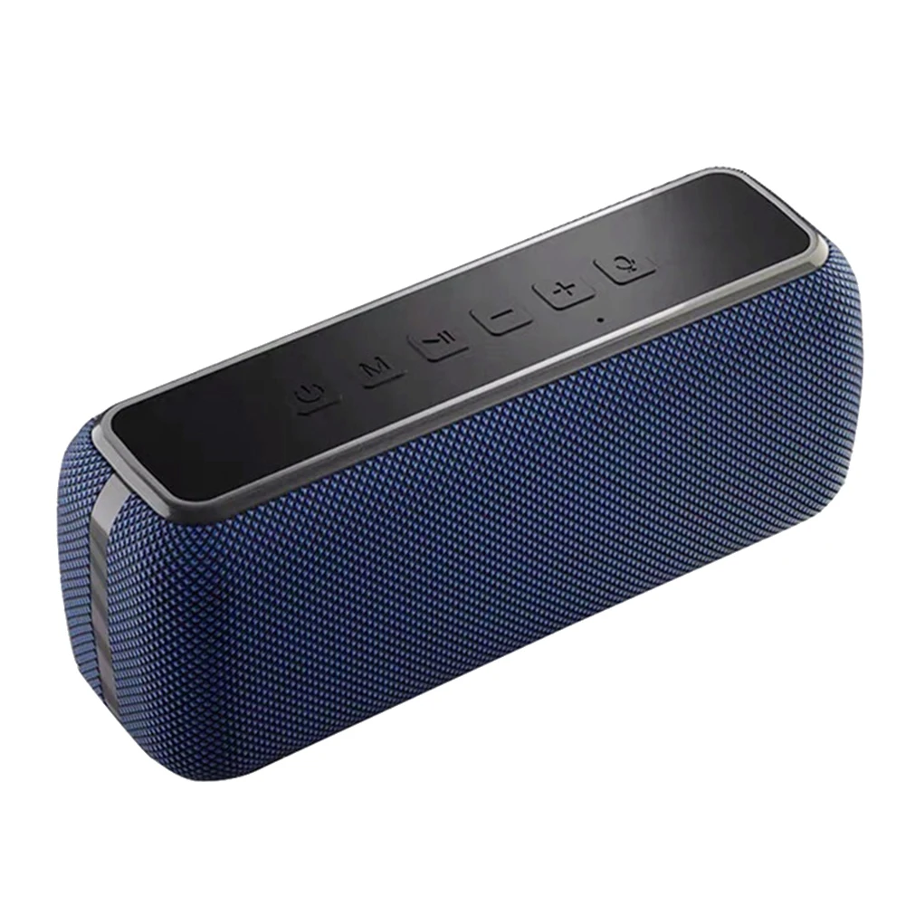 X8 Bluetooth Speaker Big Power 60W Wireless Column Waterproof DSP Subwoofer Music Center with Voice Assistant(Blue)