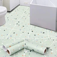 vinyl self adhesive paper waterproof and wear resistant toilet kitchen floor renovation wallpaper thickened pvc floor sticker