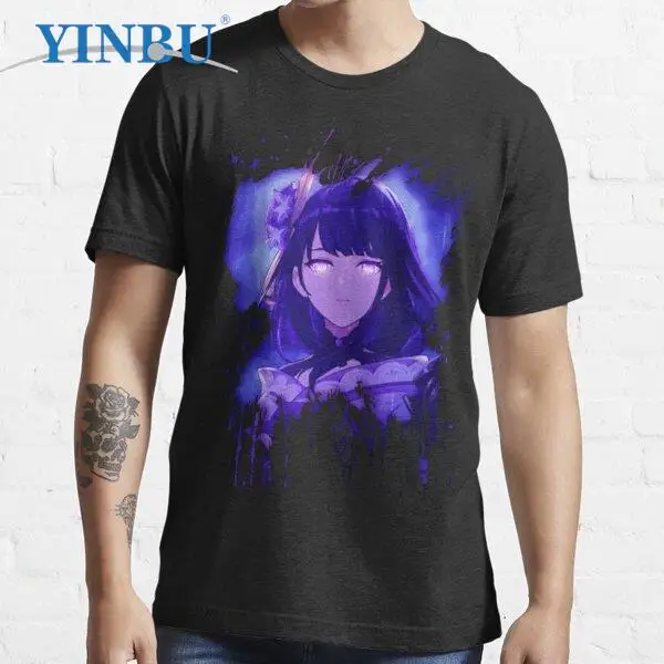

Shogun raiden scratches YINBU Brand High quality Men's short t-shirt 2023 Graphic Tee