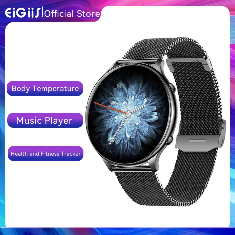 

EIGIIS Smart Watch Women Heart Rate Sleep Monitoring For Android IOS Waterproof Bracelet Body Temperature Lady Sport Smartwatch