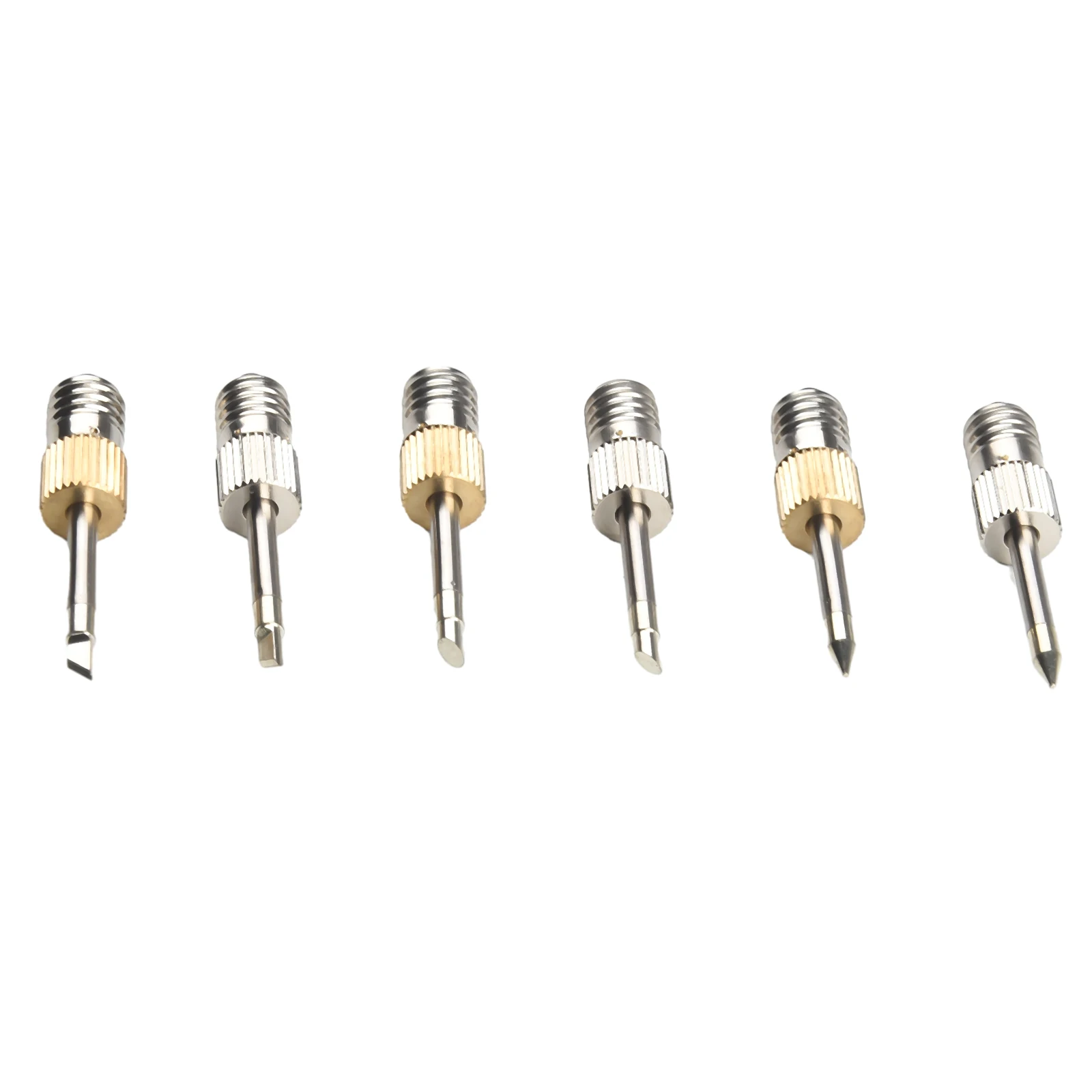 6 шт./компл. комплект паяльных жал E10 интерфейс с резьбой бессердечный аккумулятор