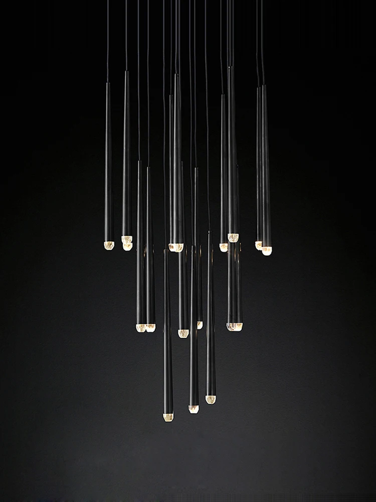 Стройте наш домашний американский подвесной светильник из черной латуни с