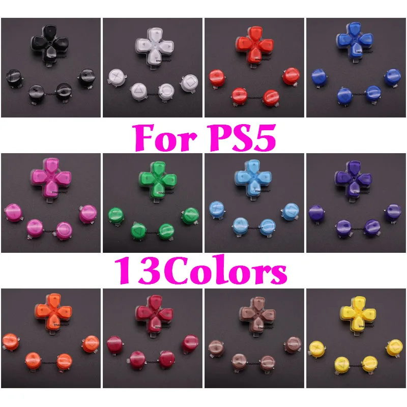 D-pad Move Action Dpad Key ABXY X Buttons Set Repair Part Replacement for Sony Playstation Dualshock 5 PS5 Controller Gamepad