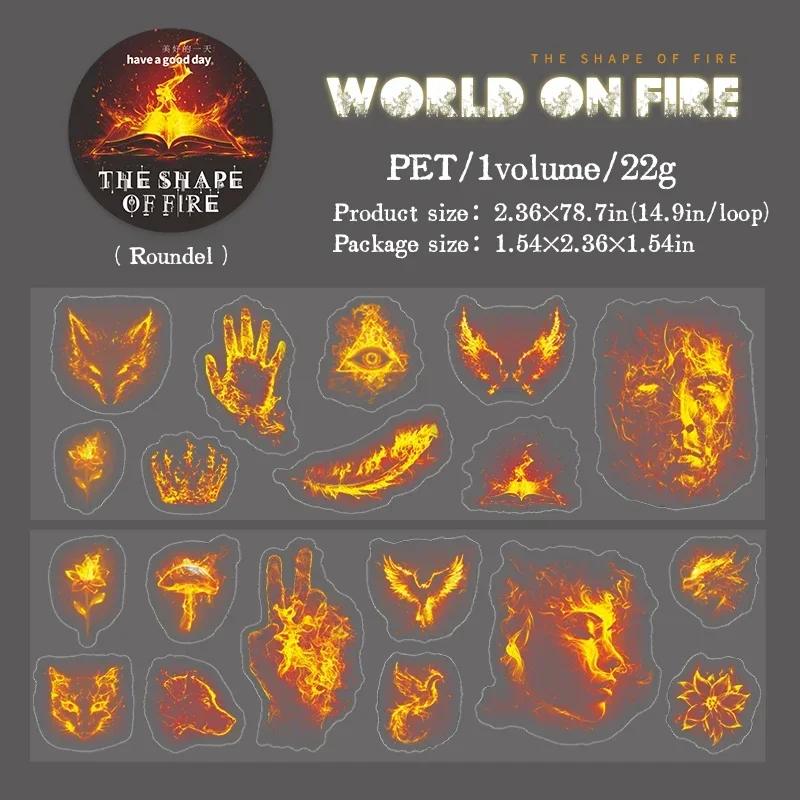 

Jianwu изолента "Форма огня", 60 мм * 200 см