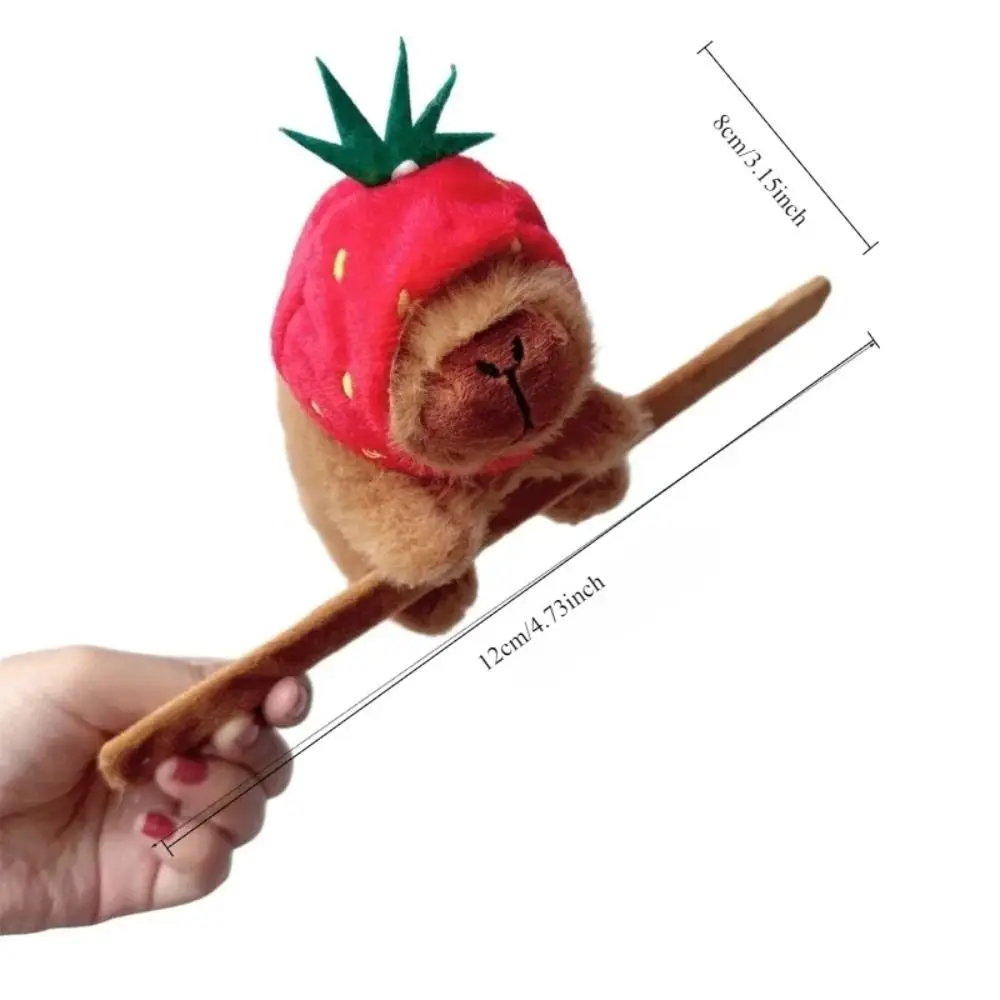 Забавные плюшевые браслеты с капибарой мультяшные мягкие куклы кольцо