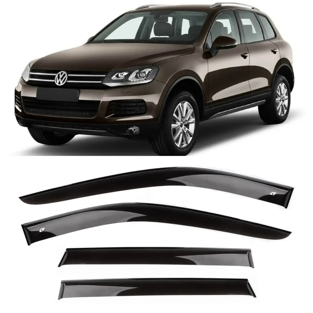 Дефлекторы окон Cobra Tuning ЕвроСтандарт на авто VW Туарег 2 II 5 дв. 2010-2017 4 шт./комп.