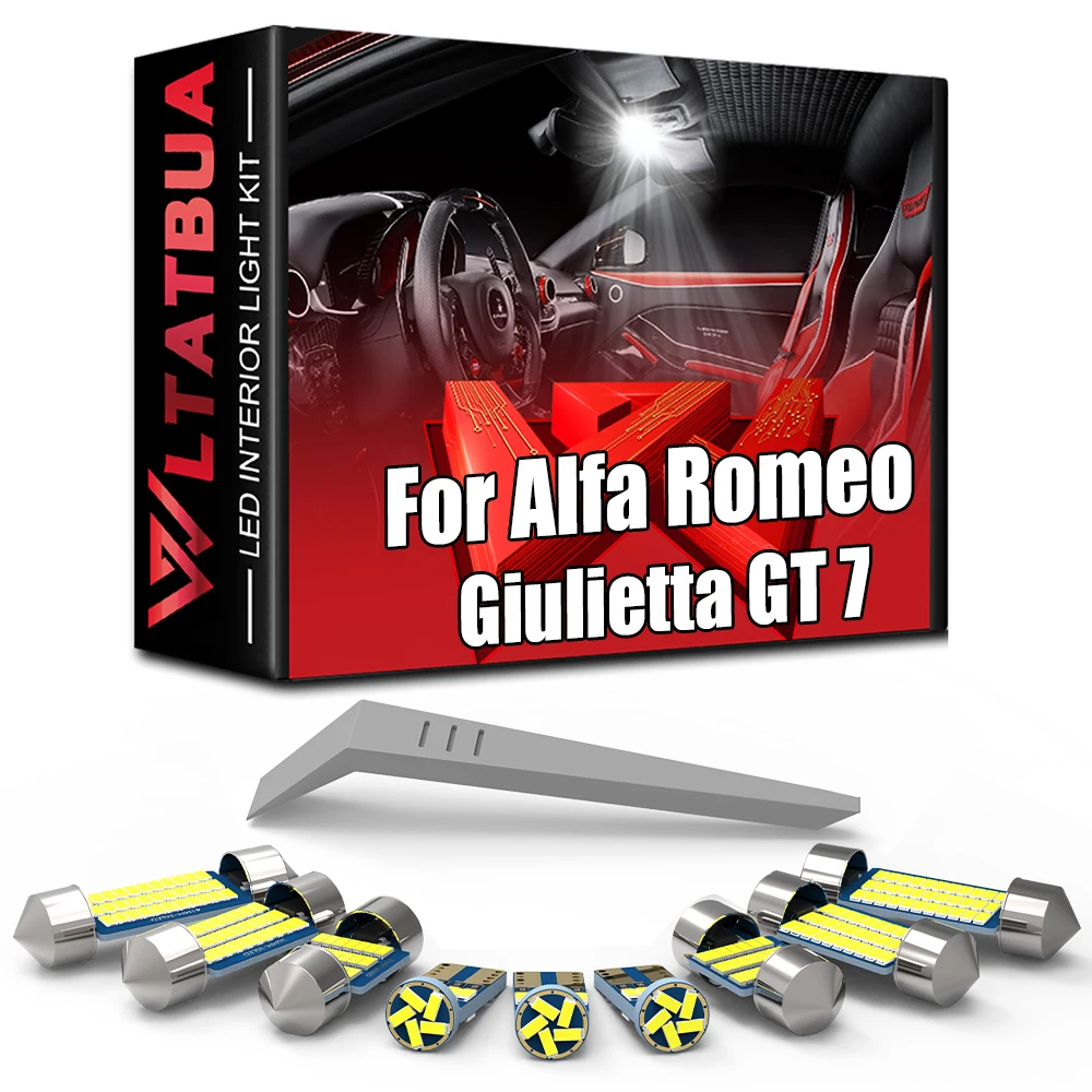 

Wltatbua Canbus LED Interior Light For Alfa Romeo Giulietta Mito Brera GT Spider Giulia 4C Stelvio 147 156 159 166 Dome Lamp Kit