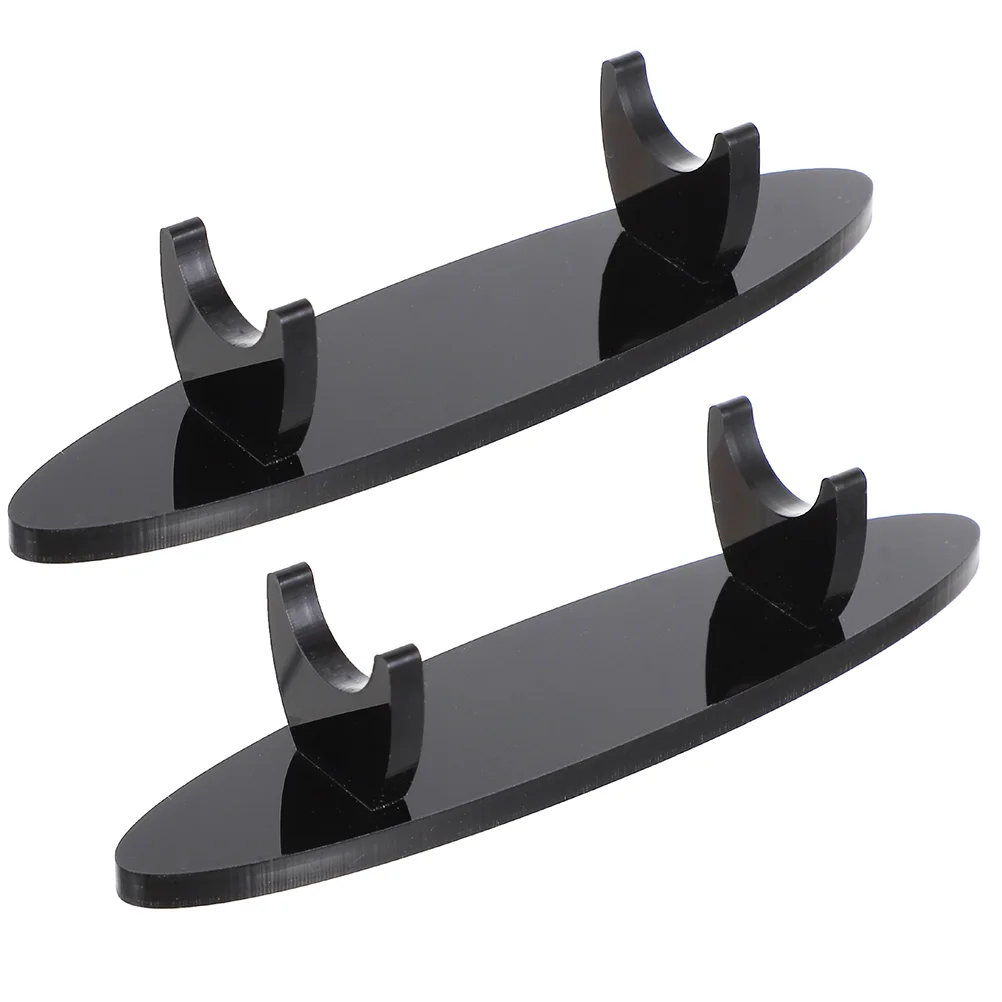 

2 Pcs Acrylic Pen Holder Fountain Stand Display Rack Eyebrow Home Storage