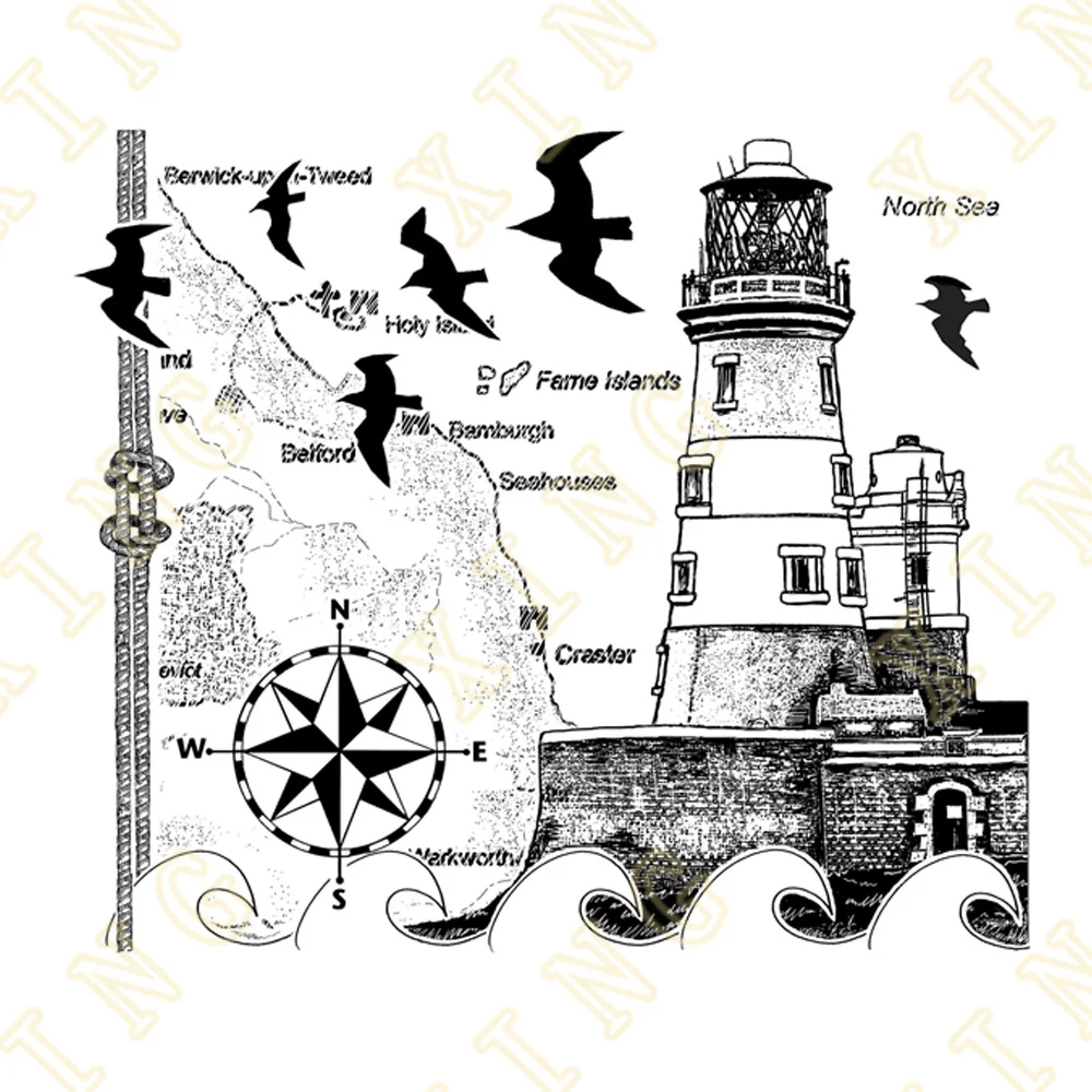 

North Sea Clear Silicone Stamps Scrapbook Diary Decoration Embossing Template Diy Greeting Card Handmade 2023 New Arrival