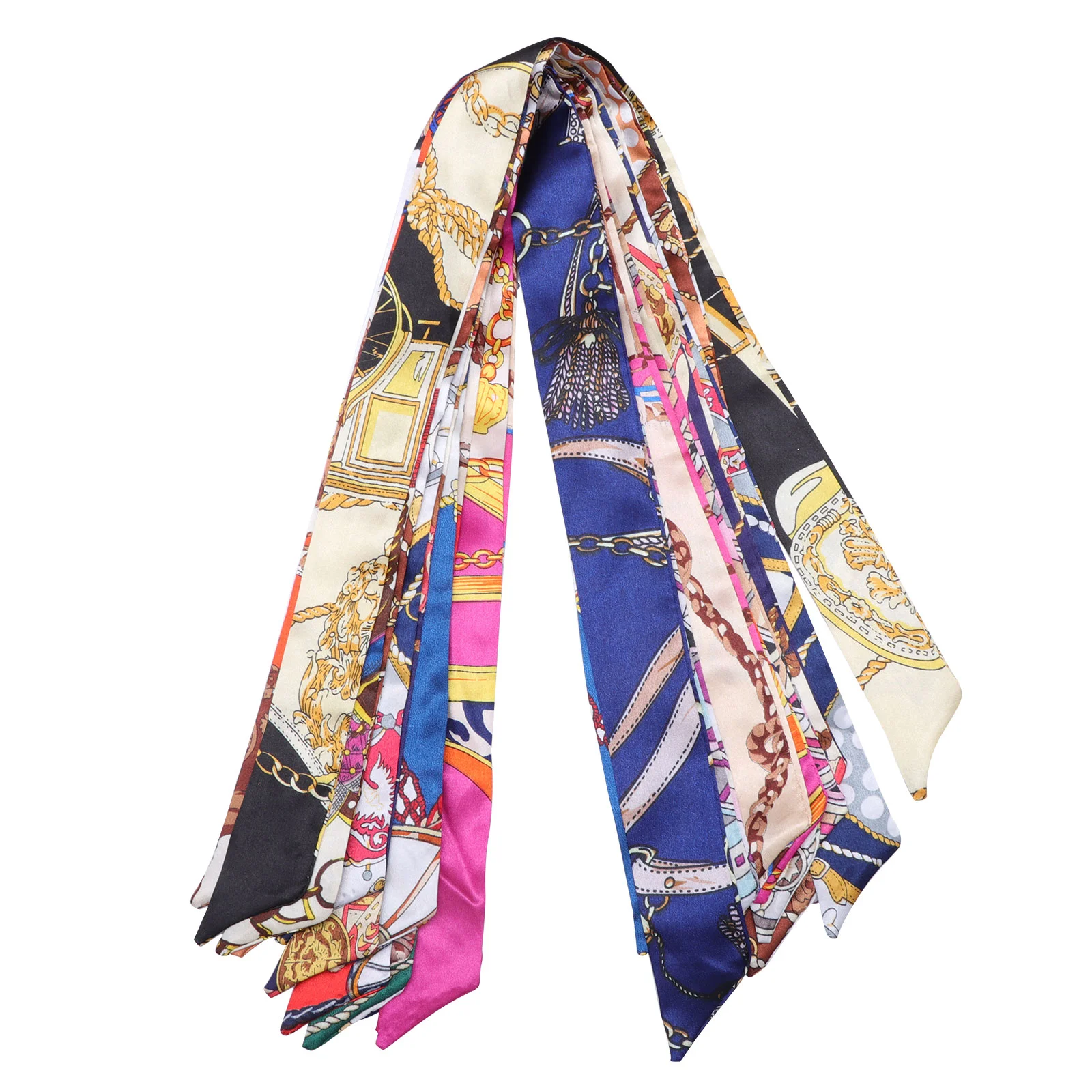 16 шт. сумка шелковый шарф с принтом головной платок маленькая атласная шаль