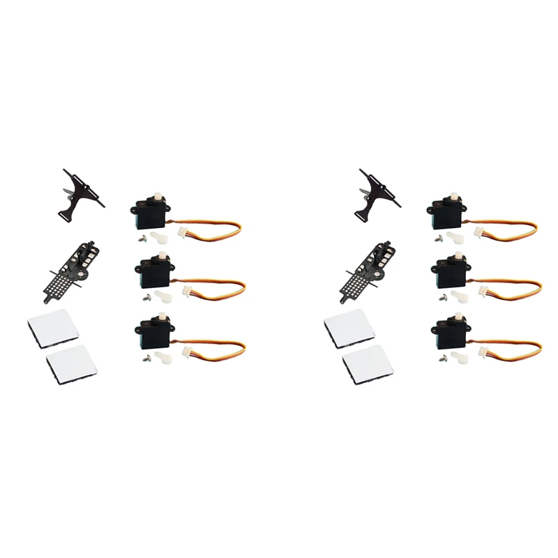 

2 Set XK K110 Upgrade K110S Servo Main Frame And Servo Plate For Wltoys XK K110 K110S RC Helicopter Upgrade Parts