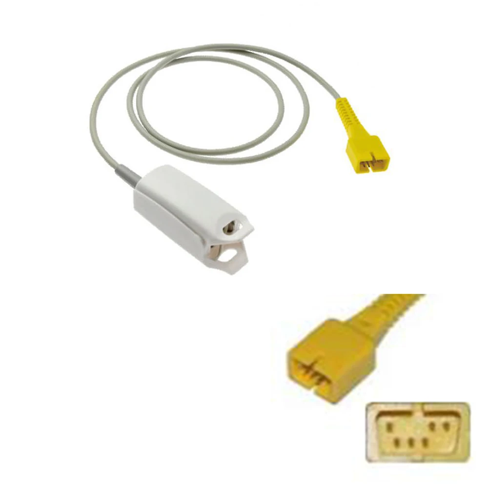 Совместим с монитором MEK. Многоразовый датчик Spo2 крови кабель датчика для