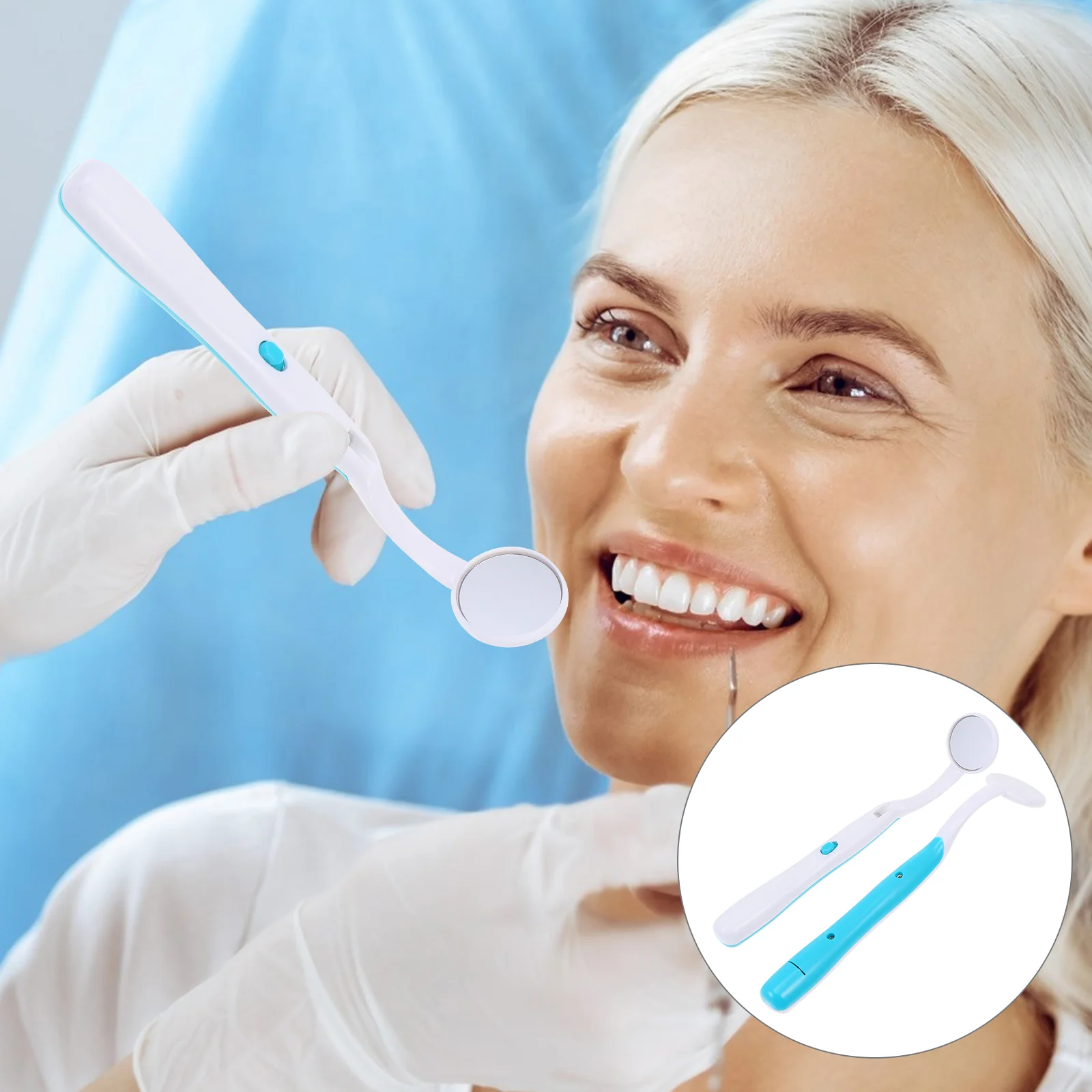 

Mirrorinspectionmouth Dentist Lightoral Led Tool Telescoping Angle Curve Fog Anti Supplies Care Products Mechanic Small Teeth